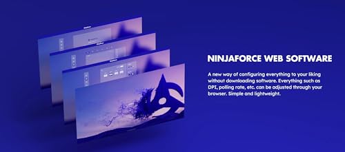 Ninjutso Sora V2 8K Kabellose Gaming-Maus, leicht, 39 g, AIMNINJA-Sensor, 26.000 DPI, SnappyFire 8K-Empfänger inklusive, Polycarbonat, Schwarz Bild 5