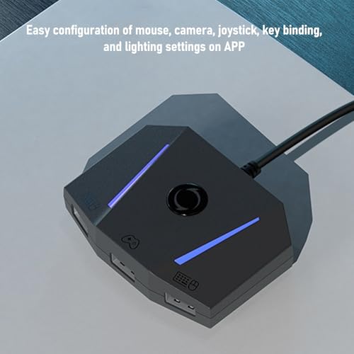 Fabater Tastatur- und Maus-Adapter-Konverter für X/S für, APP-Steuerung, Gaming-Maus-Tastatur-Adapter mit RGB-Licht, Kabelgebundener - und -Konverter, Präzise Steuerung Bild 3