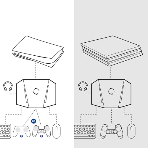 Fabater Tastatur- und Maus-Adapter-Konverter für X/S für, APP-Steuerung, Gaming-Maus-Tastatur-Adapter mit RGB-Licht, Kabelgebundener - und -Konverter, Präzise Steuerung Bild 6