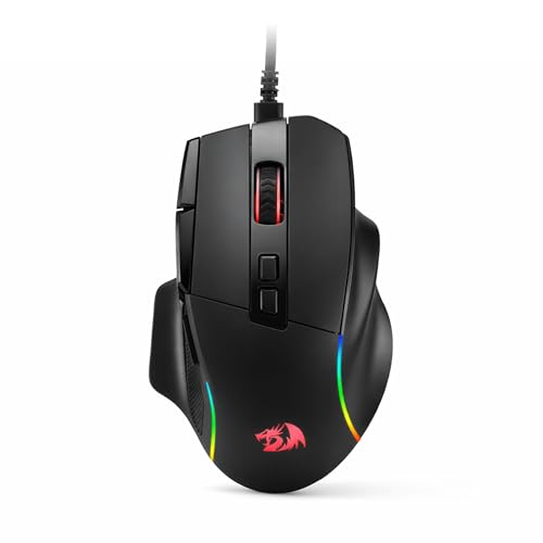 Redragon M925 Kabelgebundene Gaming-Maus, 24.000 DPI Optische Maus 10 programmierbaren Tasten, ergonomische natürliche Handauflage, Software unterstützt individuelle Tastenbelegung & DPI-Einstellung Bild 1