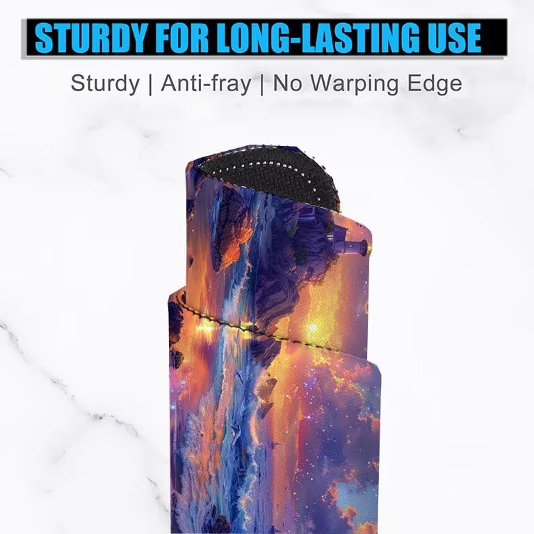 Schreibtischunterlage Blau Mauspad XXL 150x80cm Mousepad Sonnenuntergang Gaming Mauspad mit Nicht rutschender Unterlage, Vernähte Kanten WassXerdicht Anti-Rutsch Maus Pad für MacBook, Office F0-512 Bild 3