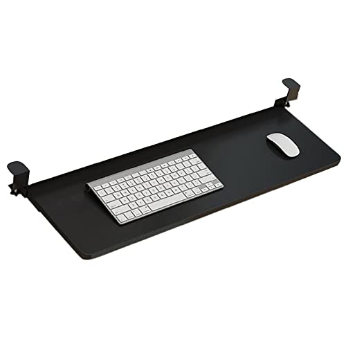 Tastaturschublade unter dem Schreibtisch: leichtgängiges Gleitdesign mit verstellbarer Höhe, platzsparende Lösung für Tastatur und Maus, ideal für Heimbüro oder Gaming-Setup. Bild 1
