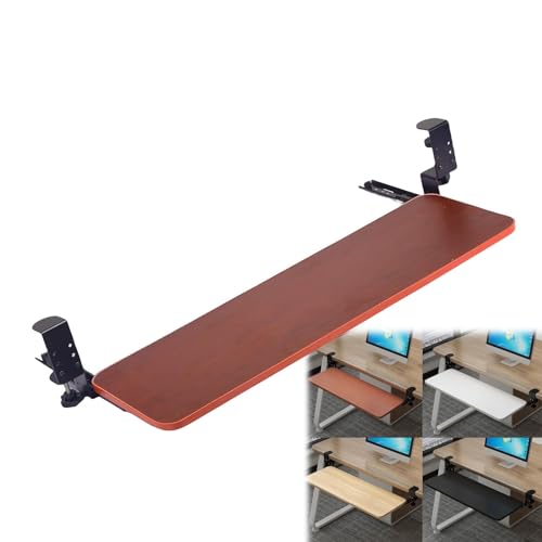 Ergonomische Tastaturablage mit ausziehbarer Schublade, unterstützt 25 kg, Haltungsverbesserung, Maus-Plattform, perfekt für Home Office und Gaming Setup Bild 1