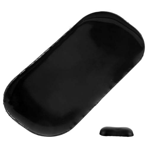 Cabilock Maus Handgelenkauflage Ergonomisch aus Silikon und Leder Schwarz Rutschfestes Mauspad mit Handgelenkstütze für Büro und Gaming Bild 1