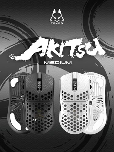 Vancer TENKO AKITSU MEDIUM WIRELESS GAMING-MAUS, 40 G, PIXART 3950, 8K POLLING - WEISS (AR-25-AKITSUM-WH) Bild 3
