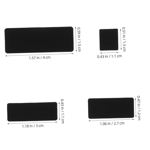 Tofficu Dünner Rutschfester Mausgriff Aufkleber Schweißresistentes Schwarzes Mauspad Klebeband für Gaming und Büro Universelle Passform für Kabelgebundene Kabellose Mäuse Bild 2