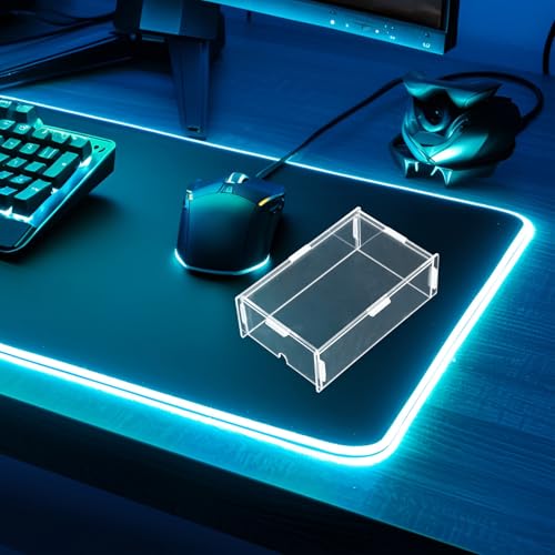 Operitacx Acryl Maus Staubschutz für Gaming Mäuse Transparente Schutzhülle 15,2x10,2x5,1cm Kratzfest und Leicht zu Reinigen Mausabdeckung für Büro und Homeoffice Bild 5