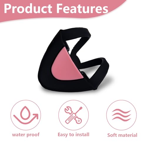 Katzenohren für Kopfhörer – Schwarz-Pinkes Deko-Set für Gaming-Headsets (2,8–3,8 cm) – Passend für HyperX Cloud/Cloud II/Cloud Flight/Logitech G – Streamer & Cosplay Zubehör Bild 5