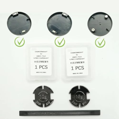 Genaues Mauskontrollgewicht 15 g/10 g Gegengewicht aus Metall für G502X GPROX SUPERLIGHT Hochpräziser Stabilitätsverstärker für Gaming Mäuse Bild 6