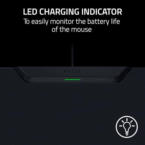 Razer HyperFlux V2 kabelloses Ladesystem: Kontinuierliches Laden, Gaming-Mauspad & Puck, nahtlose automatische Kopplung, HyperSpeed-Multi-Geräte-Konnektivität, rutschfeste Gummiunterseite, harte Bild 6