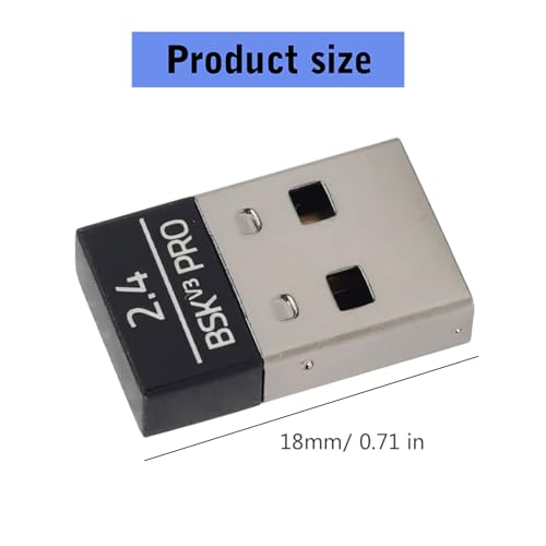 Fessional USB Dongle Mausempfänger Adapter für kabellose Basilisk Gaming Maus, Energiemanagement, niedrige Latenz, Mausempfänger Bild 5