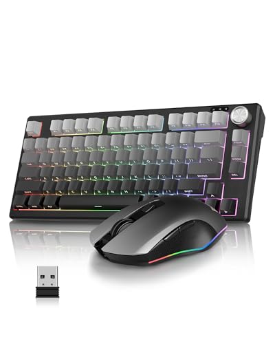 RedThudner K75 Wireless Gaming Tastatur und Maus Bild 1