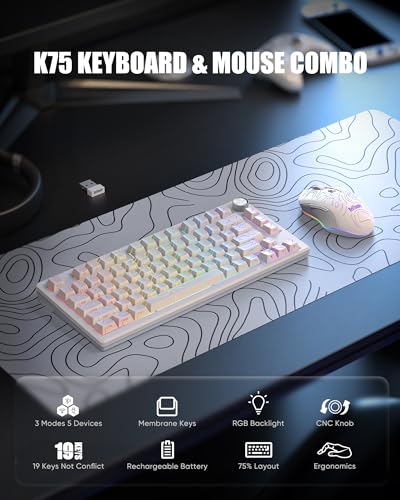 RedThudner K75 Wireless Gaming Tastatur Bild 2