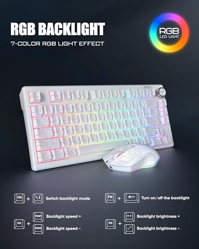 RedThudner K75 Wireless Gaming Tastatur Bild 6