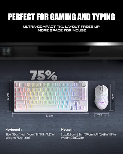 RedThudner K75 Wireless Gaming Tastatur Bild 7