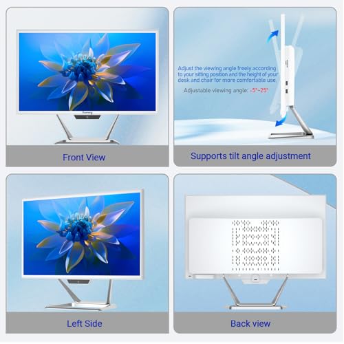 suevery All-in-One PC 21.5 AIO Desktop Computer Core I5, 256G SSD 16G RAM, HD Webcam, Wi-Fi6, 1080P Gaming All in One 55.9 cm FHD Business Display für Home Office mit Tastatur & Maus Bild 7