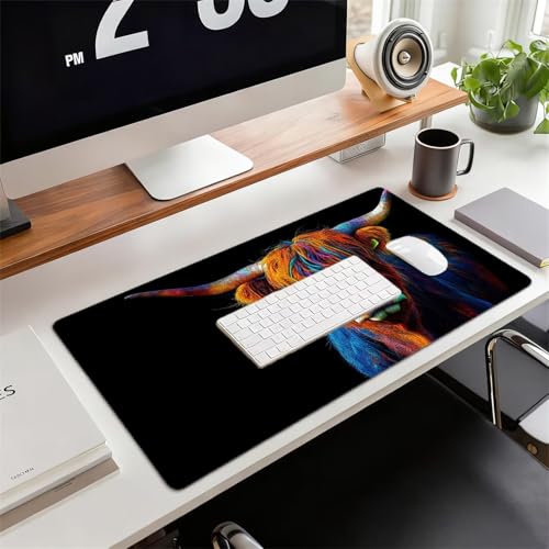 Gaming Mauspad XXL 1600x800x3mm Schwarz Mousepad, Große rutschfeste Schreibtischunterlage Hoch- und Niedrigvieh Verbessert Präzision und Geschwindigkeit mit Stoßdämpfung für Tastatur und Maus xg-713 Bild 2