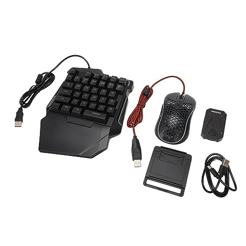 RGB-Halb-Gaming-Tastatur- und Maus-Konverter-Set, Kabelgebunden, Plug-and-Play für -Gaming-Enthusiasten, ABSSystem Bild 4