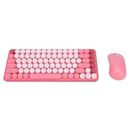 Ejoyous Drahtlose -Tastatur, Mechanische Tastatur und Maus Combo Gaming- 85 Tasten Dual-Mode 2.4G Runde Keycaps Abnehmbares Design, für OS X Systeme Bild 1