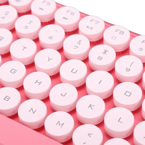 Ejoyous Drahtlose -Tastatur, Mechanische Tastatur und Maus Combo Gaming- 85 Tasten Dual-Mode 2.4G Runde Keycaps Abnehmbares Design, für OS X Systeme Bild 6