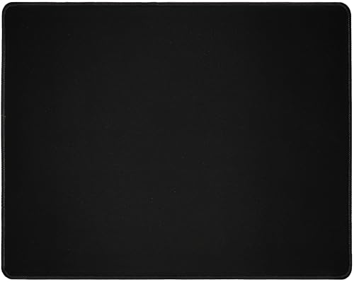 Silent Monsters Mauspad 440 x 350 mm Stoff Mousepad - Schwarz - Vernähter Rand, rutschfest & leise, für Office und Gaming Maus - 44 x 35 cm Mouse Pad Mat - Mausunterlage für alle Maus Arten Bild 1