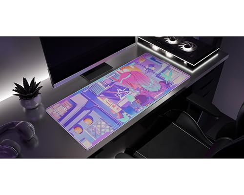Starforge Jellyfish Crossing Gaming-Schreibtischunterlage – große erweiterte Maus- und Tastaturunterlage Bild 2