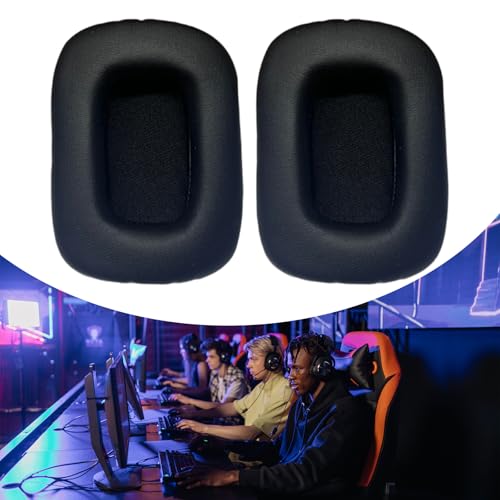 Ersatz Ohrpolster für 90 x 70 mm große Gaming Headsets. Ohrpolster mit weicheren Protein Leder Ohrpolstern Bild 3