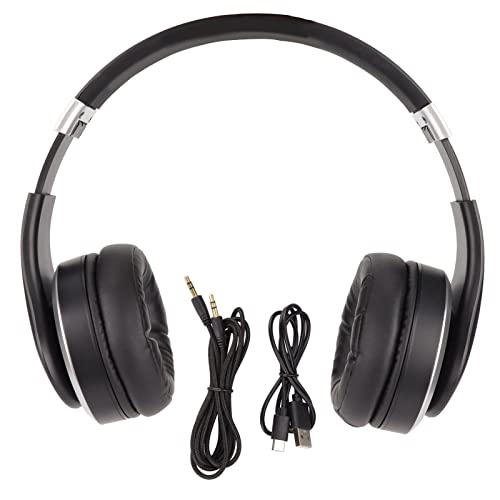 BH618 Kabellose Bluetooth-Kopfhörer, HiFi-Stereo-Bass, professionelle Gaming-Headsets für Spiele, Sport, Reisen, Zuhause, Büro, ABS, Eisblau (Schwarz) Bild 1