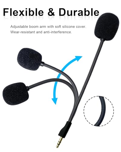Ersatz-Spielmikrofon, kompatibel mit Logitech G PRO X2 G PRO X Gaming-Headsets, für PS4 Pro, PS5, Xbox One X, PC, abnehmbares Mikrofon mit Geräuschunterdrückung, kristallklares Spielmikrofon Bild 4