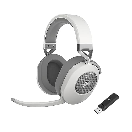 Corsair HS65 Wireless Gaming Headset Bluetooth Dolby 7.1-Surround-Sound - White (Generalüberholt) (Generalüberholt) Bild 1