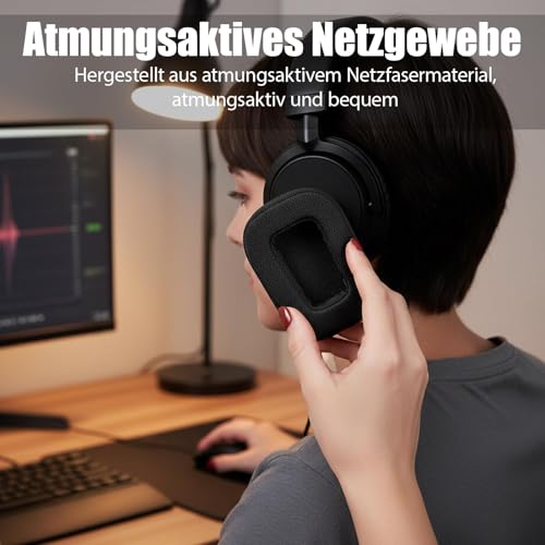 Ohrpolster Mit Atmungsaktivem Mesh & Memory-Schaum – Ersatz Für Lg G633, G933, G Pro Kopfhörer, Inkl. Stirnband Bild 5