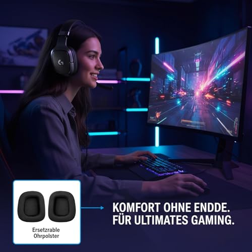 Ohrpolster Mit Atmungsaktivem Mesh & Memory-Schaum – Ersatz Für Lg G633, G933, G Pro Kopfhörer, Inkl. Stirnband Bild 7