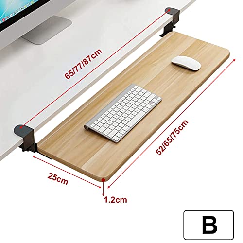 Ergonomische, verstellbare Tastaturablage – ausziehbare Schublade und Maus-Plattform für den Schreibtisch – verbessert die Effizienz und den Komfort des Arbeitsplatzes, perfekt für Heimbüro und Gaming Bild 2