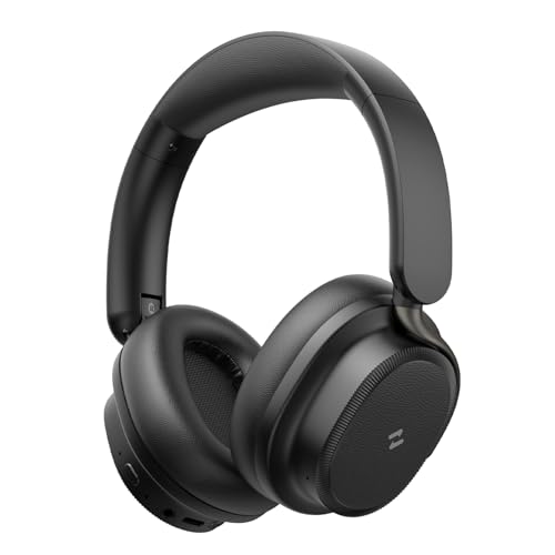 havit SPACE NC01H Hybrid Active Noise Cancelling Kopfhörer, Over Ear Bluetooth Kopfhörer mit 4 Mic ENC, 132H Spielzeit, Faltbare Overhead-Kopfhörer mit tiefem Bass, Bluetooth 6, App-Steuerung Bild 1
