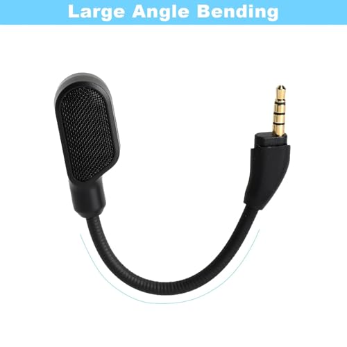 Ersatz Mikrofon Headset für HyperX Cloud II & Cloud III, Gaming Headset Mikrofon mit 3,5 mm Stecker, biegsames Boom Mikrofon für klaren Sprachchat, kompatibel mit kabelgebundenen & kabellosen Modellen Bild 5