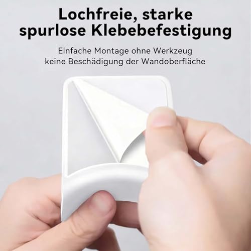2 Stück Kopfhörer Halter Klebeband - Premium Kopfhörer Haken Wandhalterung mit Starkem Klebeband, Universeller Ohrhörer Aufhänger für Schreibtisch, Wand, Monitor, Gaming Kopfhörer, Kabel (Weiß) Bild 5