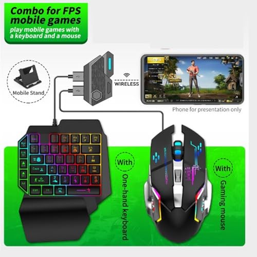 Gaming-Tastatur-Maus-Konverter-Kombination für Effizienten Betrieb für Mobile Gaming-Enthusiasten. ABS-Kunststoff Bild 3