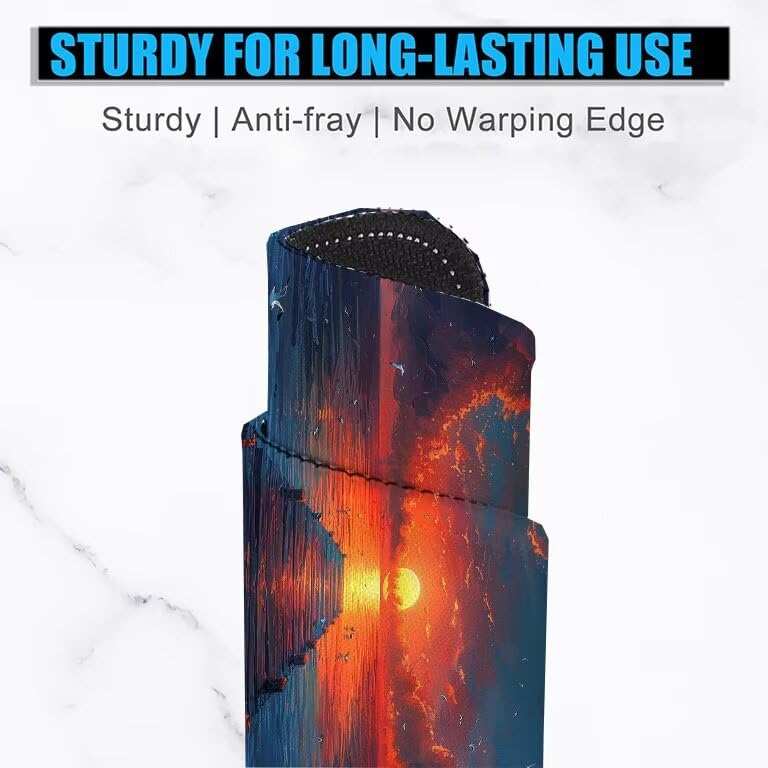 Schreibtischunterlage Pier Mauspad XXL 150x80cm Mousepad Sonnenuntergang Gaming Mauspad mit Nicht rutschender Unterlage, Vernähte Kanten WassXerdicht Anti-Rutsch Maus Pad für MacBook, Office F0-617 Bild 3