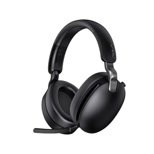 Generisch Kompatibel mit Aula A500 Wireless Head-Mounted Headphone 2.4G/Wired Nolse Reduction Headsets E-Sport-Gaming-Kopfhörer Mikrofon(Black) Bild 1