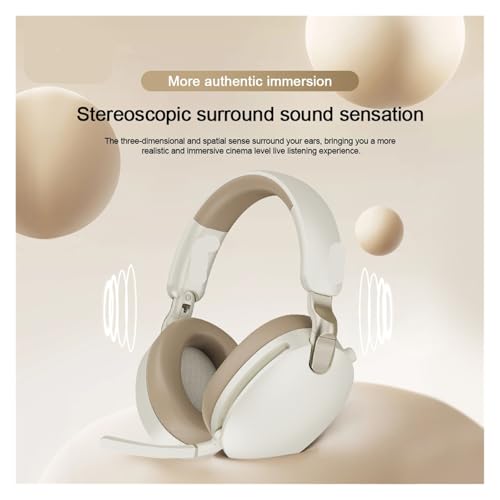 Generisch Kompatibel mit Aula A500 Wireless Head-Mounted Headphone 2.4G/Wired Nolse Reduction Headsets E-Sport-Gaming-Kopfhörer Mikrofon(Black) Bild 2