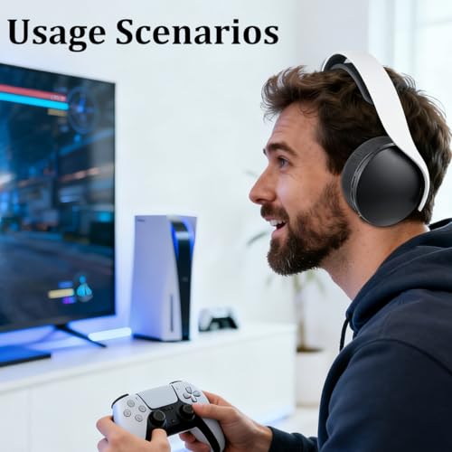 PS5 Kopfhörer Ohrpolster, Mesh Stoff Ersatzpolster mit Memory-Schaumstoff für Soy Puls 3D Wireless Headset, Ideal für Gaming, Musik und langes Tragen Bild 6