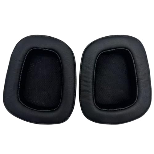 Hochwertige Ersatz-Ohrpolster kompatibel mit Logitech Gaming Headsets G935, G933, G930, G635, G633, G430, G432 & mehr – 1 Paar Memory-Schaumstoff Ohrkissen, Schwarz Bild 1