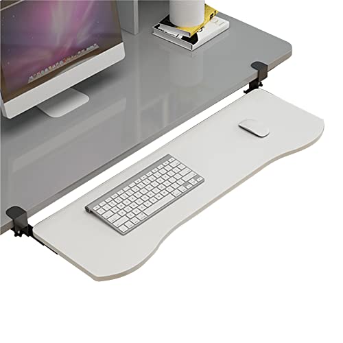 Verstellbare Untertisch-Tastatur, einfache Installation, Klemme, Maus-Plattform, Sto ShelfDesign, platzsparende Lösung für Heimbüro oder Gaming-Setup Bild 1