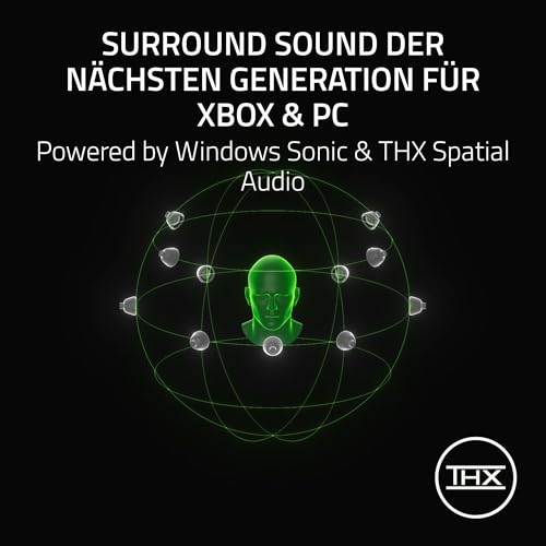 Razer BlackShark V3 Xbox S|X - Kabelloses E-Sport-Headset - Triforce 50mm Treiber - Abnehmbares Breitband-Mikrofon - HyperSpeed 2,4 GHz & Bluetooth - Surround Sound - Xbox/PC | Weiß Bild 6