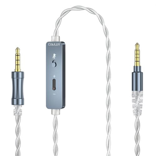 Cubilux 3,5mm TRRRS Klinkenkabel Ersatz für Logitech G Pro/X/X 2, G433, G233 Headset-Kabel mit Mic-Stummschaltung & Lautstärkeregelung, 1,2 m Bild 1