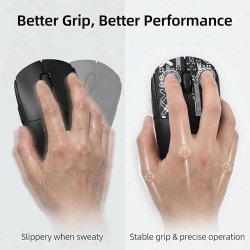 Maus Grifftape Set Kompatibel mit G Pro Wireless X Superlight, Mouse Grip Tape Ultradünn 0.5mm, Nichtrutschig Schweißaufsaugend Selbstklebend, Gaming Zubehör für Stabilere Griffkontrolle Bild 5