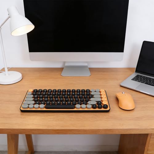 Fabater Kabellose Tastatur- und Maus-Kombination, 2,4-GHz-Bluetooth-Tastatur, mit 85 Tasten und Maus für Gaming und Arbeiten Bild 3