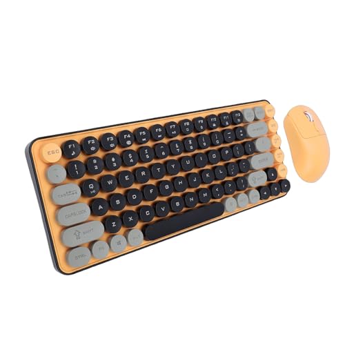 Fabater Kabellose Tastatur- und Maus-Kombination, 2,4-GHz-Bluetooth-Tastatur, mit 85 Tasten und Maus für Gaming und Arbeiten Bild 4