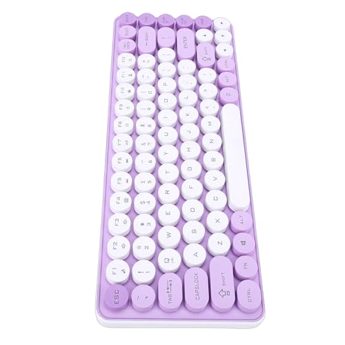 Fabater Kabellose Tastatur- und Maus-Kombination, 85 Tasten, 2,4 GHz und Bluetooth-Tastatur, Retro- für Gaming, Arbeiten, PC, Laptop Bild 7