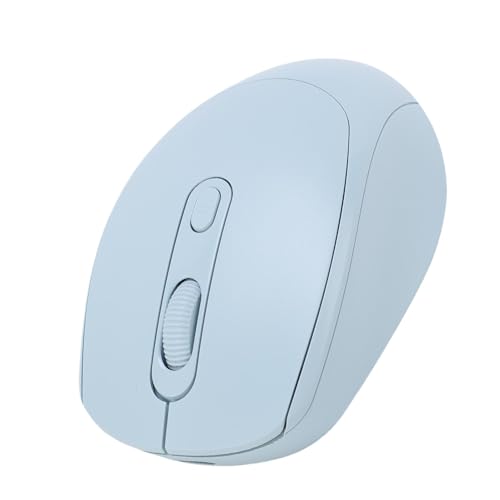 Cryfokt Kabellose Maus, 2 Modi, Wiederaufladbare Bluetooth-Computermaus, Leise Gaming-Maus mit Einstellbaren 800 1200 1600 DPI, für Laptop-Tablet-PC (hellblau) Bild 1
